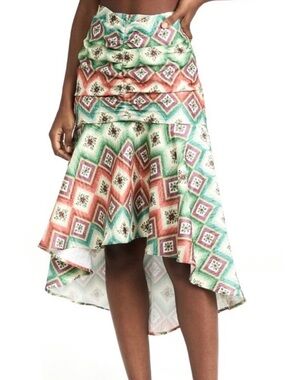NEW AUTUMN ADEIGBO PRINTED MIDI SKIRT